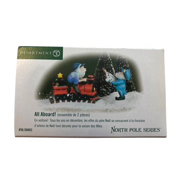 Department 56 North Pole Series All Aboard Train Set - Vintage - Picture 7 of 10